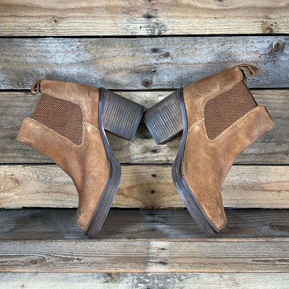 Diba Ser Eeta Suede Bootie - Cognac - 7 - New without box - Picture 6 of 9